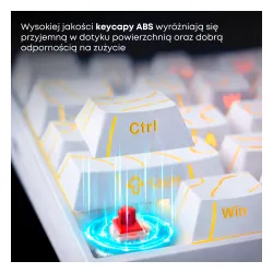 Klawiatura mechaniczna Ajazz NK68 Red Switch Biały