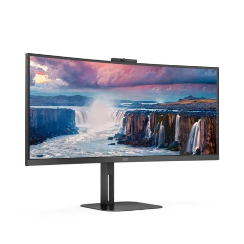 Monitor AOC CU34V5CW/BK z kamerą internetową 34" UWQHD VA 100Hz 1ms Zakrzywiony