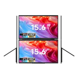Monitor Extralink T01 2x15,6" Full HD IPS Przenośny