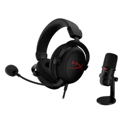 Наушники геймерские / игровые HyperX Streamer Starter Pack Cloud Core + SoloCast черный (HBNDL0001)