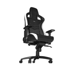 Fotel Noblechairs EPIC Gamingowy do 120kg Skóra naturalna Czarno-biały