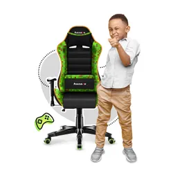 Fotel HUZARO Ranger 6.0 Pixel Mesh Czarno-zielony