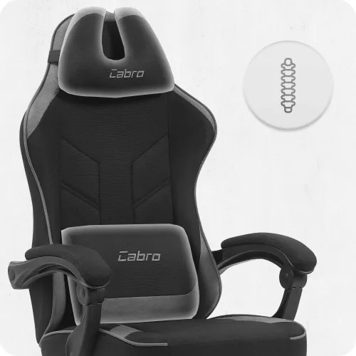 Fotel CABRO C504 Czarno-szary