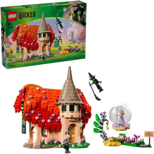 LEGO Wicked 75690 Wizyta Glindy i Elphaby w Munchkinland