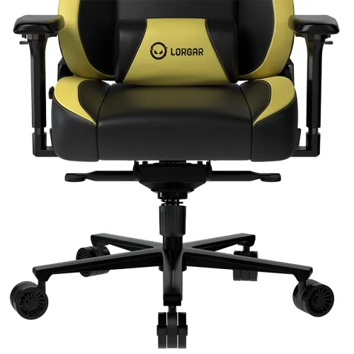 Fotel Lorgar Base 311 Gamingowy do 150kg Skóra ECO Czarno-żółty