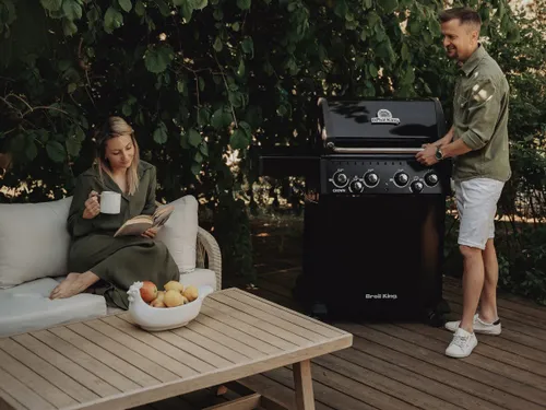 Grill gazowy BROIL KING Crown 480 Shadow Satyna 11.4 kW 65 x 44 cm