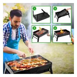 Grill węglowy EXTRALINK GL-640 Turystyczny 35 x 27 cm