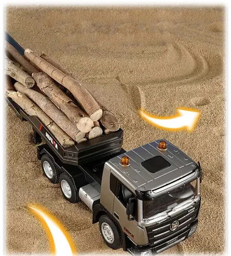 Zdalnie sterowany samochód COIL RC Auto ciężarowe na pilota laweta aku LED 1:18