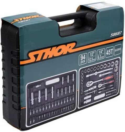 Zestaw narzędziowy STHOR 58687 (94 elementy)