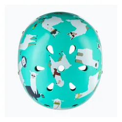 Kask rowerowy dziecięcy Hornit Llama turquoise/white