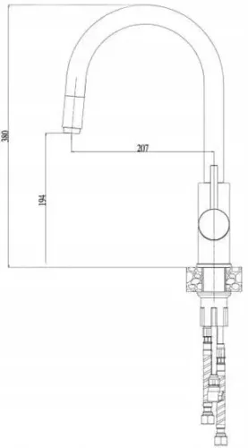 Bateria Alveus Delos 1129019 Beton Stal szlachetna