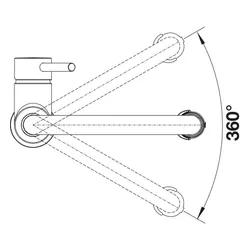 Bateria BLANCO Catris-S Flexo 525791 Chrom