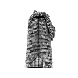Kurt Geiger Mini Geantă Kensington Din Material Textil V 3036263609 Argint