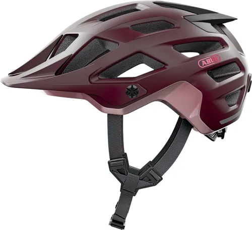 Kask rowerowy ABUS Moventor 2.0 Wildberry Czerwony MTB (rozmiar L)