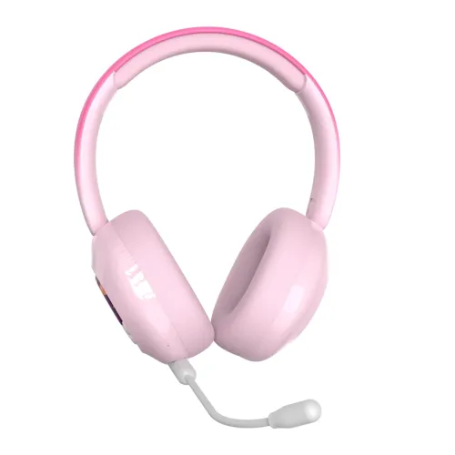 Słuchawki bezprzewodowe Garett Astro Wave ANC Nauszne Dla dzieci Bluetooth Różowy
