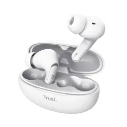 Słuchawki bezprzewodowe Trust Yavi ENC Dokanałowe Bluetooth Biały