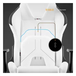 Fotel DIABLO CHAIRS X-One 2.0 Prime Biało-czarny