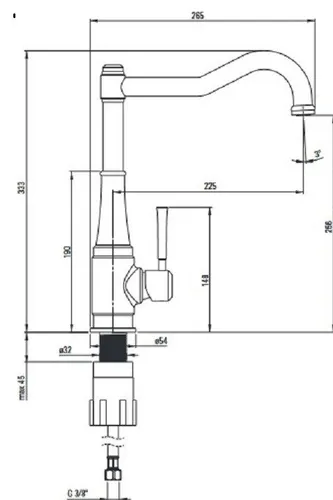 Bateria DEANTE Tamizo BQT M63M Mosiądz