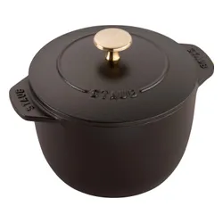 Mały garnek okrągły STAUB LA COCOTTE 16 cm Czarny