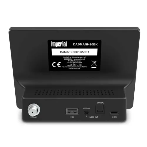 Radioodbiornik Imperial DABMANi420BK Radio FM DAB+ Internetowe Wi-Fi Bluetooth Czarny