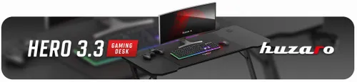 Biurko gamingowe HUZARO Hero 3.3 Czarny