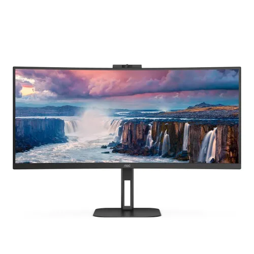 Monitor AOC CU34V5CW/BK z kamerą internetową 34" UWQHD VA 100Hz 1ms Zakrzywiony