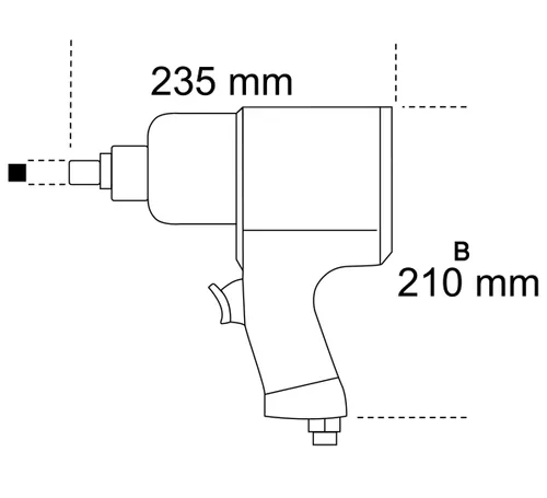 Klucz udarowy Beta Tools 1927P 6.2 bar 1/2"