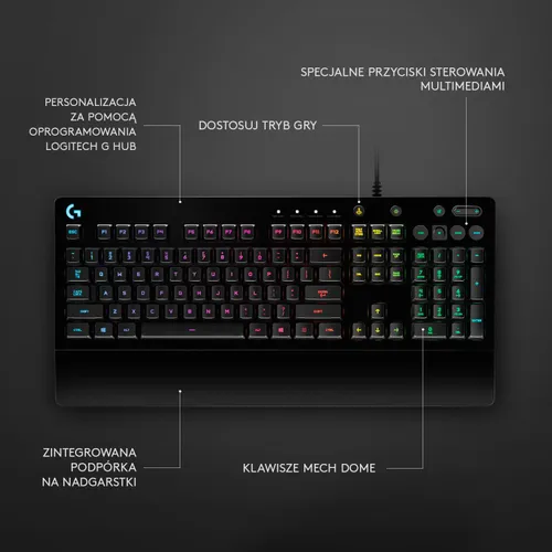 Klawiatura membranowa Logitech G213 Prodigy Czarny