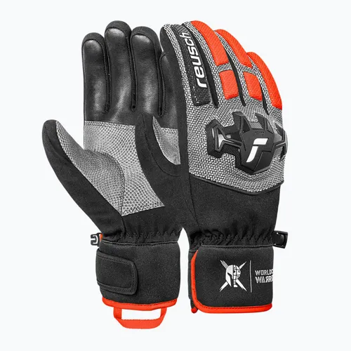 Rękawice narciarskie męskie Reusch Worldcup Warrior R-Tex XT black/silver/fluo red