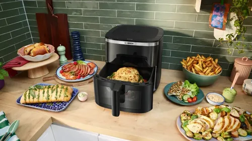 Air Fryer Frytkownica beztłuszczowa BOSCH Serie 6 MAF671B1 7.2l z 7 automatycznymi programami i okienkiem do podgląd potrawy