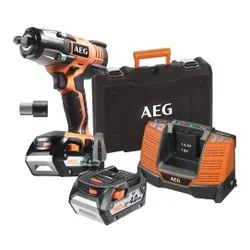 Klucz udarowy AEG PowerTools BSS 18C 12Z LI-402C (+ 2 akumulatory, Ładowarka, walizka)