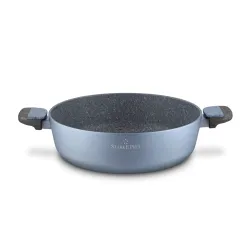 Patelnia nieprzywierająca z dwoma uchwytami i pokrywką STARKE PRO DOUBLE 28 cm