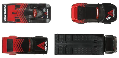 Zestaw pojazdów Hot Wheels Premium Advan Racing Team JBM06 (4 szt.)