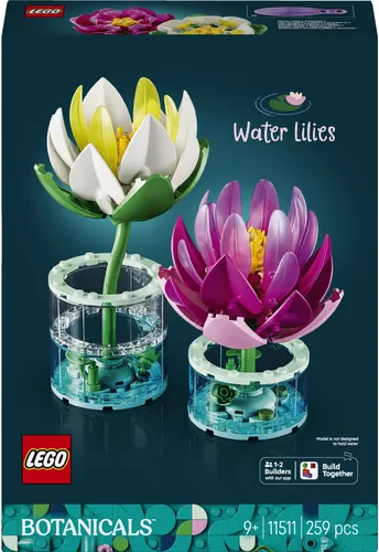 LEGO 11511 Botanicals: водяные лилии, набор кубиков 9+ цветы растения