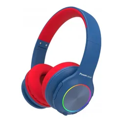 PowerLocus PLED Bezprzewodowe Słuchawki Bluetooth dla dzieci z LED niebiesko-czerwone