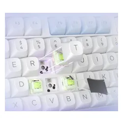 Klawiatura REDRAGON Ucal Max K673WBP RGB Hot Swap Manbo Switch Biało-fioletowo-niebieski