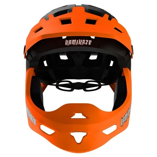 Kask KAMIKAZE Ronin Pomarańczowy Full Face (rozmiar M)