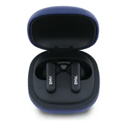 Słuchawki dokanałowe BMW Leather Metal Logo ANC Granatowy