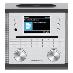 Radioodbiornik TechniSat DigitRadio 650 Radio FM DAB+ Internetowe Bluetooth Czarno-srebrny