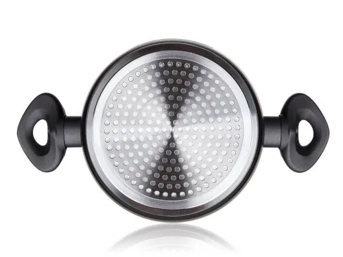 Garnek matte grey 20 cm do gotowania POKRYWKA 3,3 L na prezent kuchni obiad