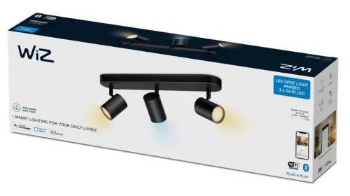 Reflektor WiZ Imageo 3x GU10 LED Czarny