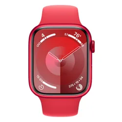 Apple Watch 9 GPS 45 мм алюминий (продукт) красный / Красный Спортивный ремешок S / M