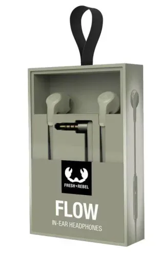 Słuchawki przewodowe Fresh 'n Rebel Flow USB-C Douszne Mikrofon Dried Green