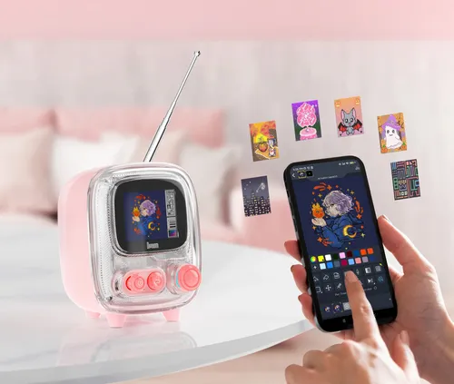 Głośnik mobilny DIVOOM Tivoo 2 Radio FM Różowy