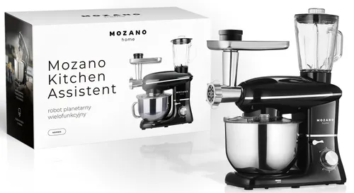 Robot kuchenny planetarny MOZANO Rob 02 1400W z blenderem kielichowym Czarny