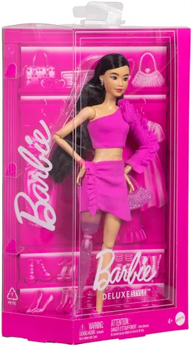 Lalka Barbie Deluxe Style Falbanki i róża HYV26