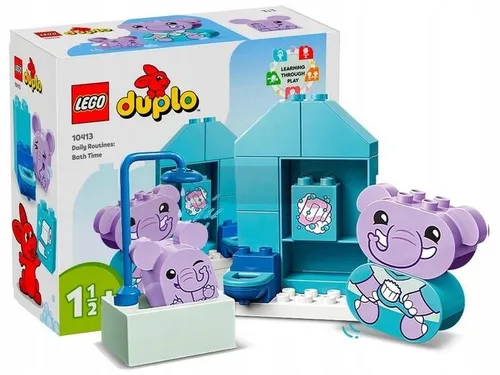 LEGO DUPLO 10413 CODZIENNE CZYNNOŚCI KĄPIEL SŁONIKA klocki dla maluszka
