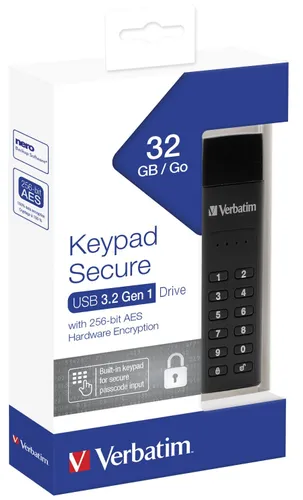 Dysk VERBATIM Keypad Secure 32GB Czarny