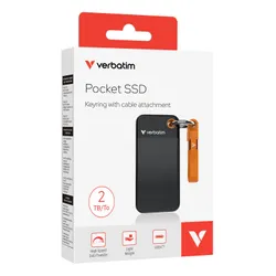 Dysk VERBATIM Pocket 2TB SSD Czarno-pomarańczowy