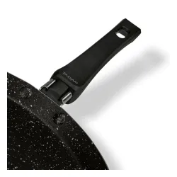 Patelnia do naleśników nieprzywierająca Tadar Amarantina Grey Marble 24 cm indukcja